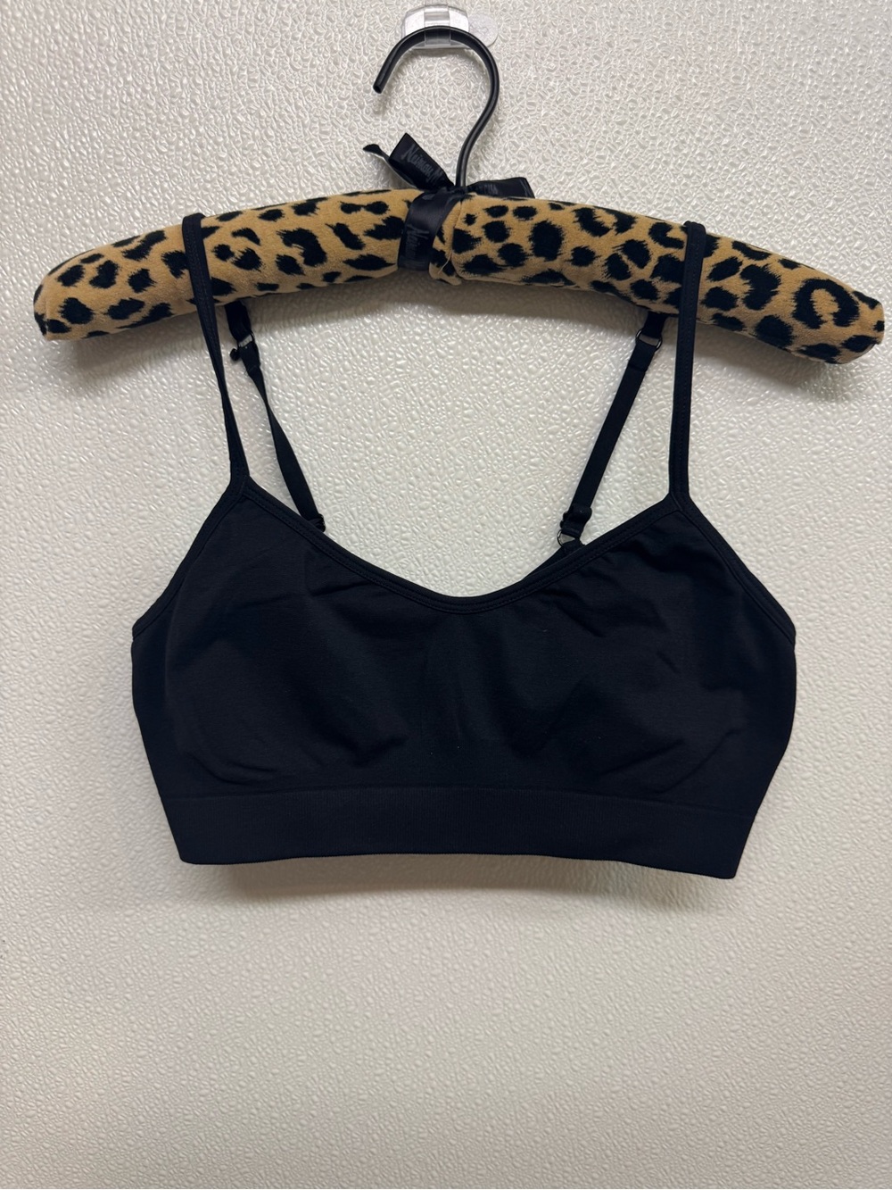 Athleta Black Seamless Sports Bra Sz SP
